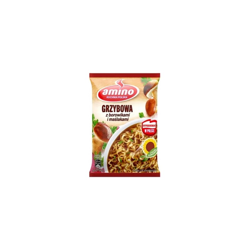 Amino zupa grzybowa z borowikami i maślakami