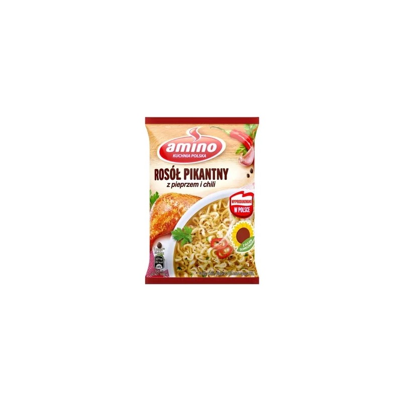 Amino rosół pikantny z pieprzem i chili