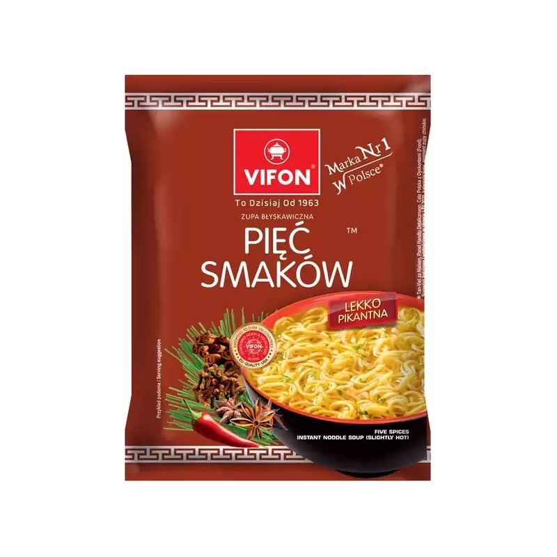 Vifon zupa pięć smaków lekko pikantna