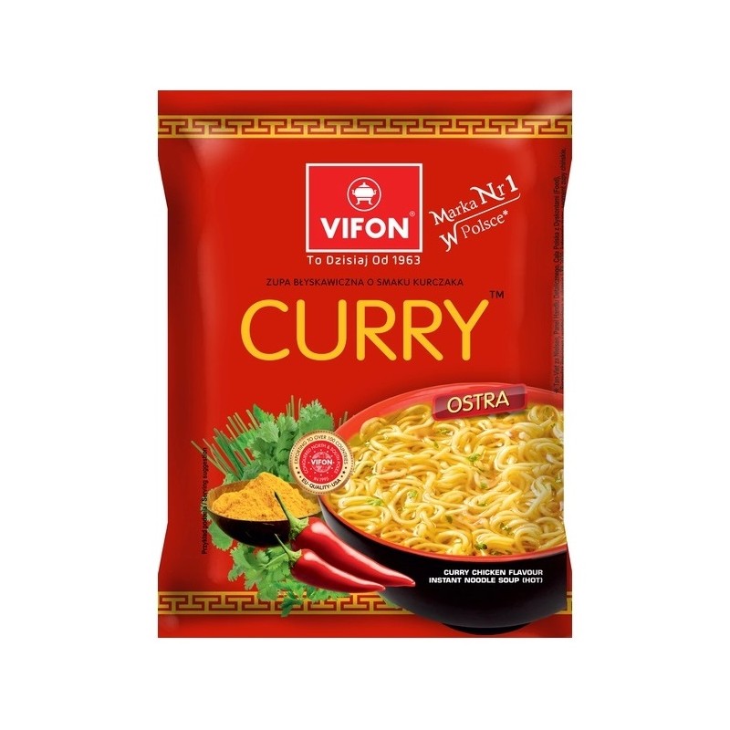 Vifon zupa Curry o smaku kurczaka ostra