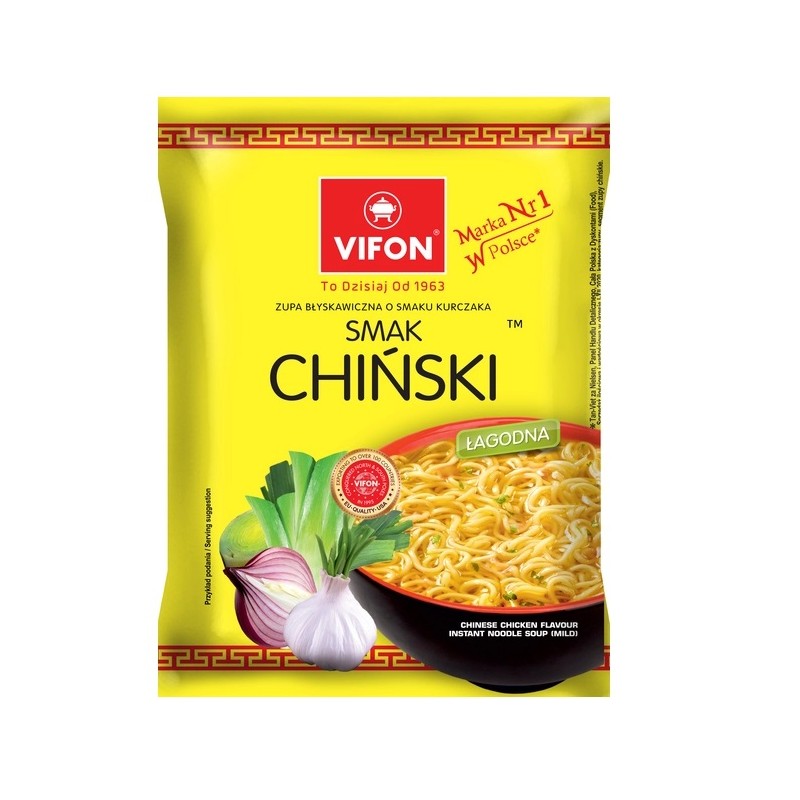 Vifon zupa chińska o smaku kurczaka łagodna