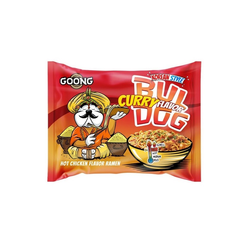 Goong BulDog CURRY korean style zupka ostra chicken ramen