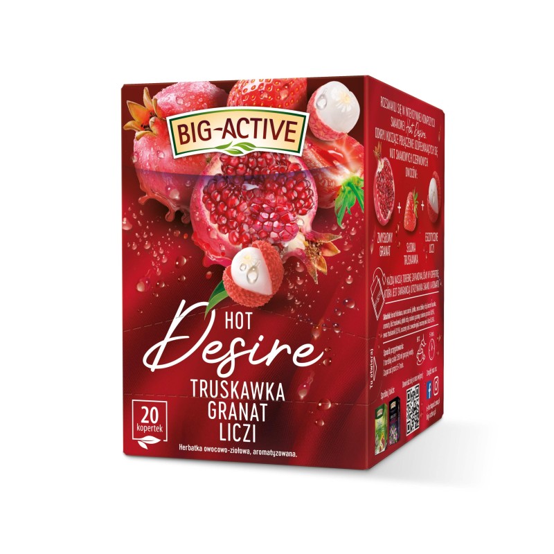 Big-Active Herbapol Hot Desire herbata owocowa truskawka granat liczi 20 t.