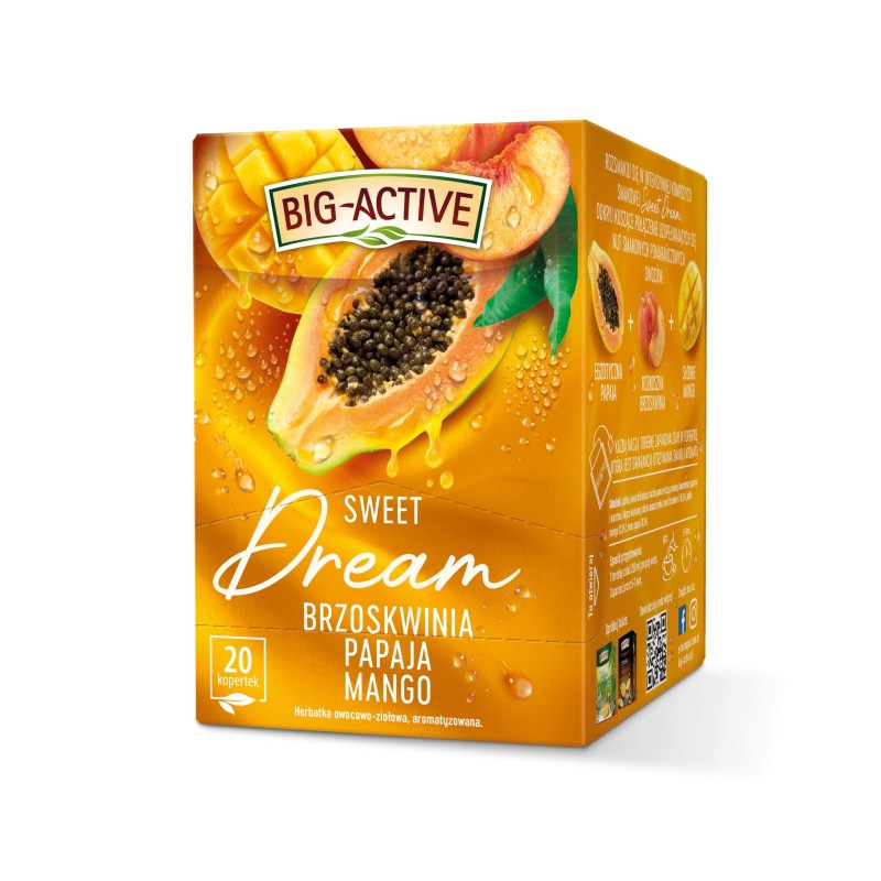 Big-Active herbata owocowa Sweet Dream brzoskwinia papaja mango 20 t.