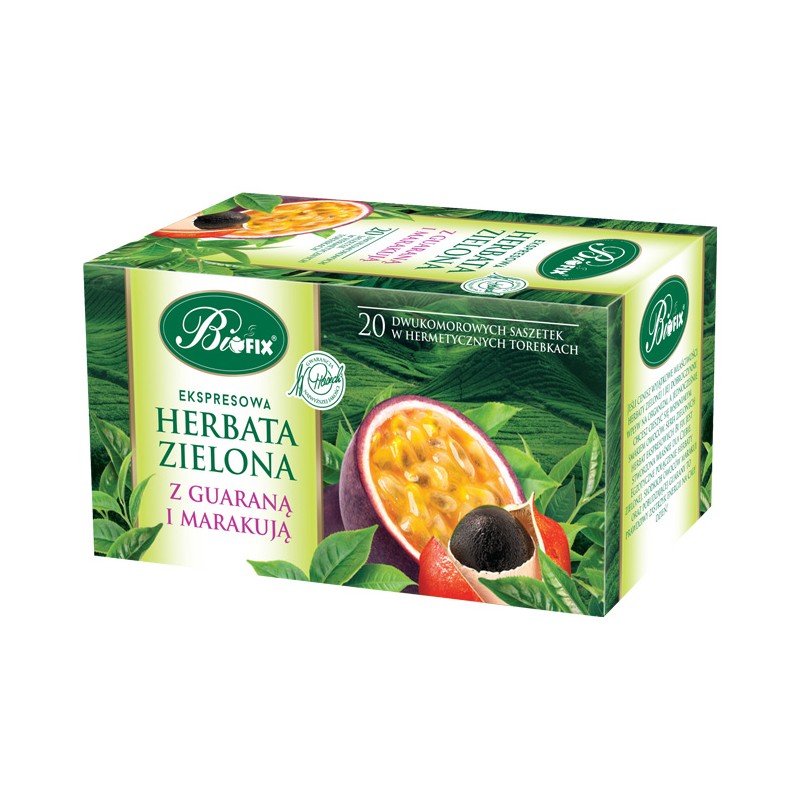 Bifix herbata zielona z guaraną i marakują 20 t.