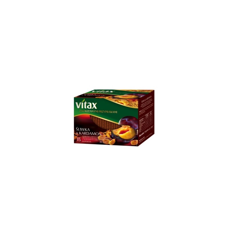 Vitax herbata owocowa zimowa śliwka & kardamon 15t.