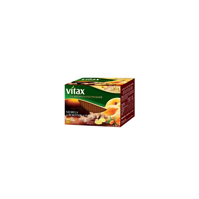 Vitax herbata owocowa zimowa morela & rokitnik & imbir 15t.