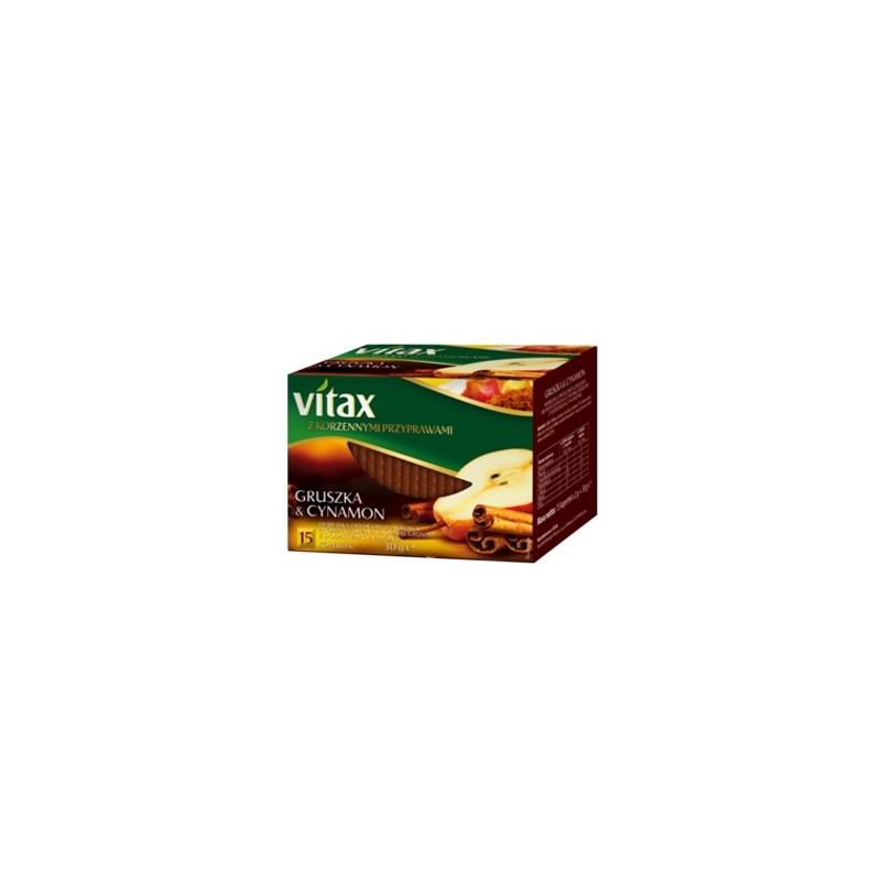 Vitax herbata owocowa zimowa gruszka & cynamon 15 t.