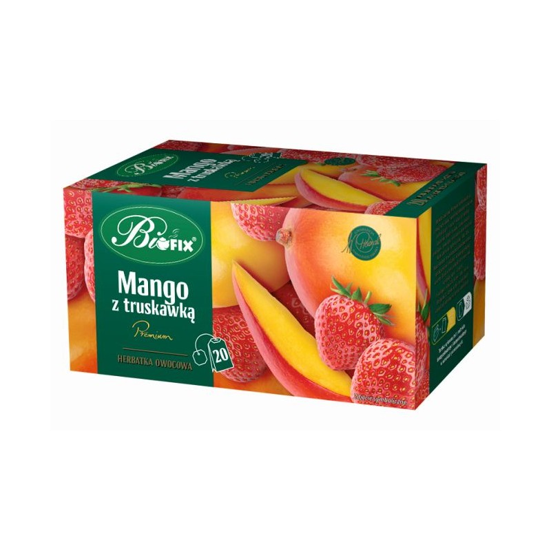 Bifix herbata owocowa mango z truskawką 20 t.