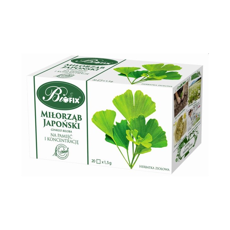 Bifix herbata ziołowa miłorząb japoński na pamięć i koncentrację 20 t.
