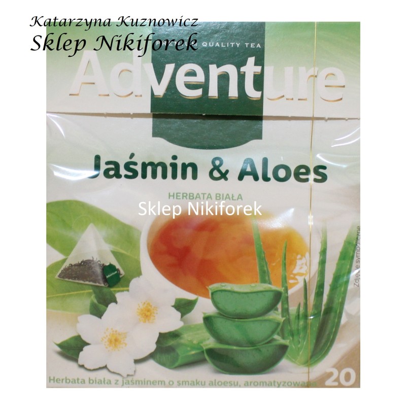 Adventure herbata biała jaśmin & aloes 20 t.