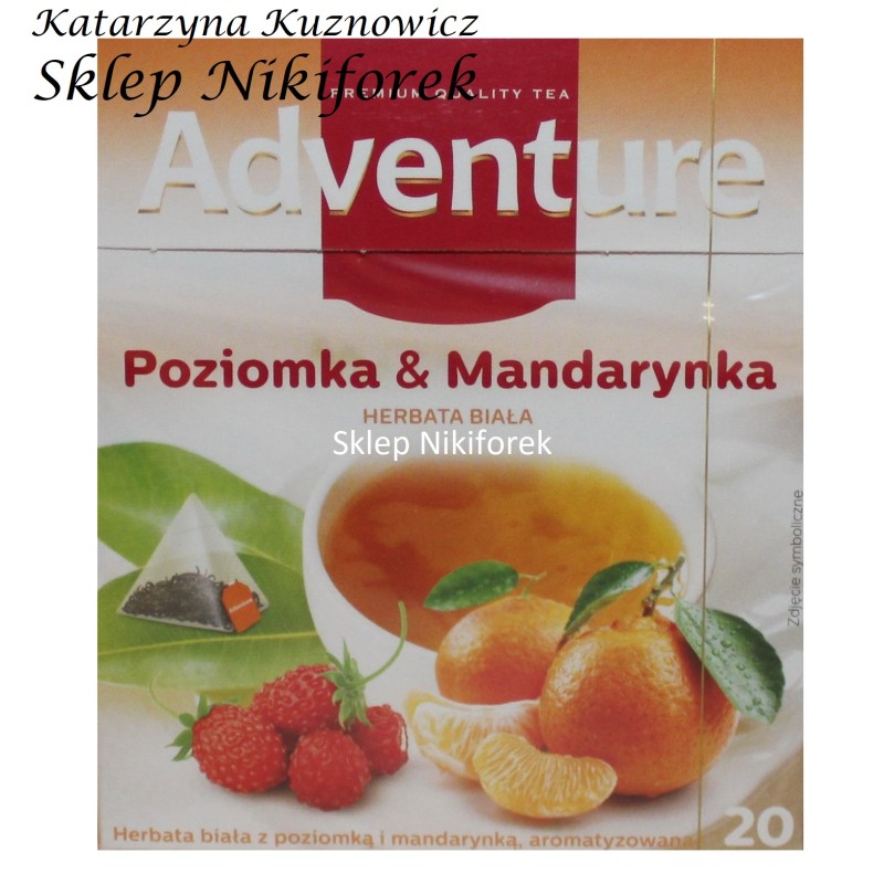 Adventure herbata biała poziomka & mandarynka 20 t.