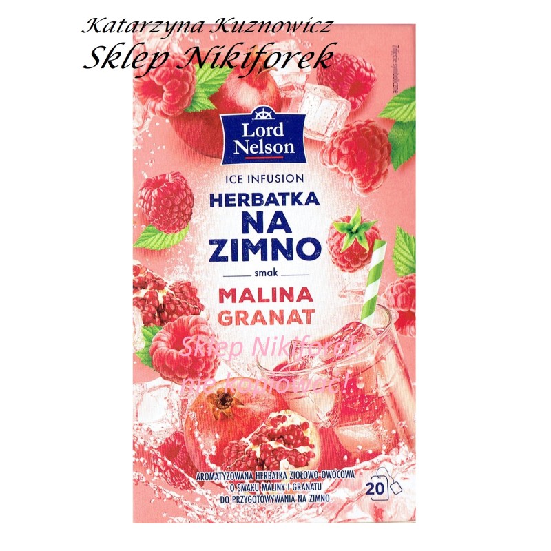 Lord Nelson herbata na zimno malina i granat 15 t.