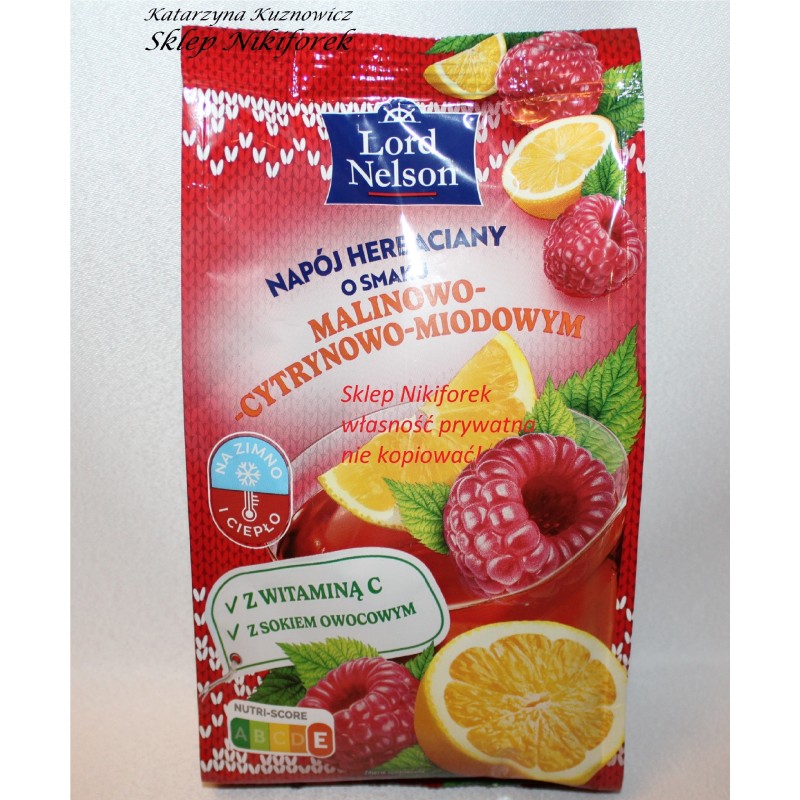 Lord Nelson napój herbaciany malina cytryna i miód 350 g