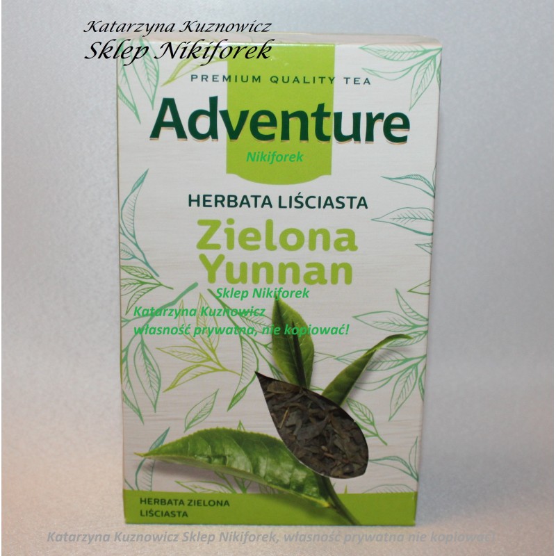 Adventure herbata zielona liściasta Yunnan chińska 80g
