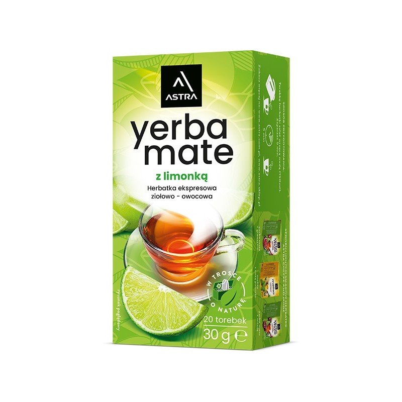 Astra herbata yerba mate z limonką 20 t.