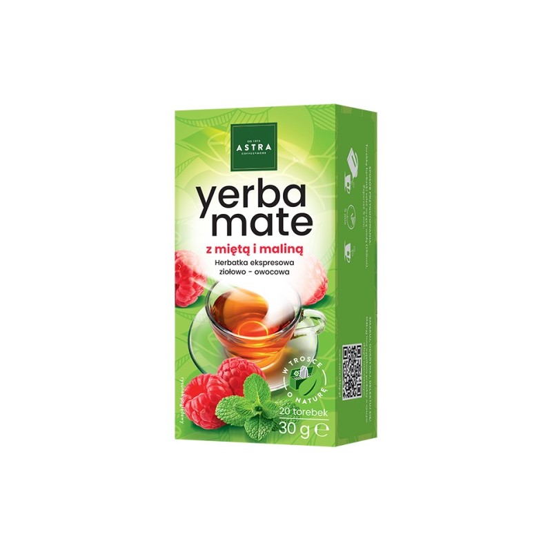 Astra herbata Yerba Mate z miętą i maliną 20 t.