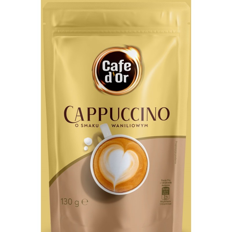 Cafe d'Or kawa cappuccino o smaku waniliowym 130 g