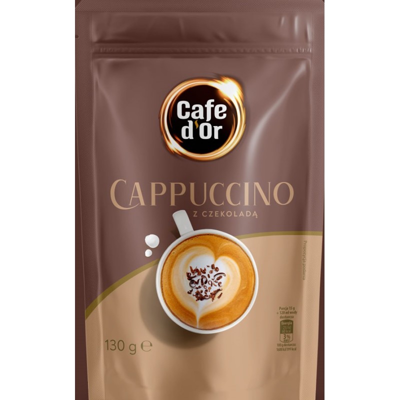 Cafe d'Or kawa cappuccino z czekoladą 130 g czekoladowe