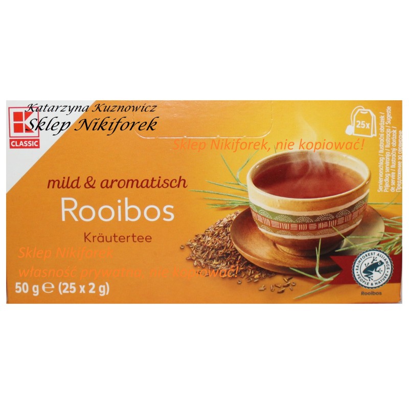 Kaufland herbata rooibos klasyczny K-classic Kaufland herbata rooibos klasyczny Krautertee 25 t.