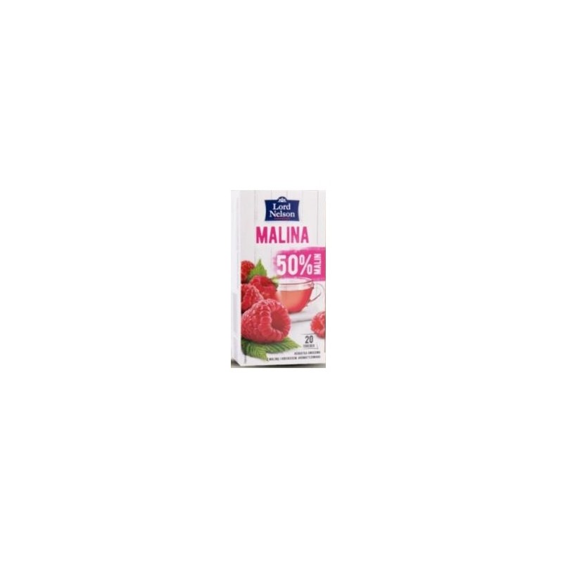 Lord Nelson herbata owocowa malina 50% 20 t.