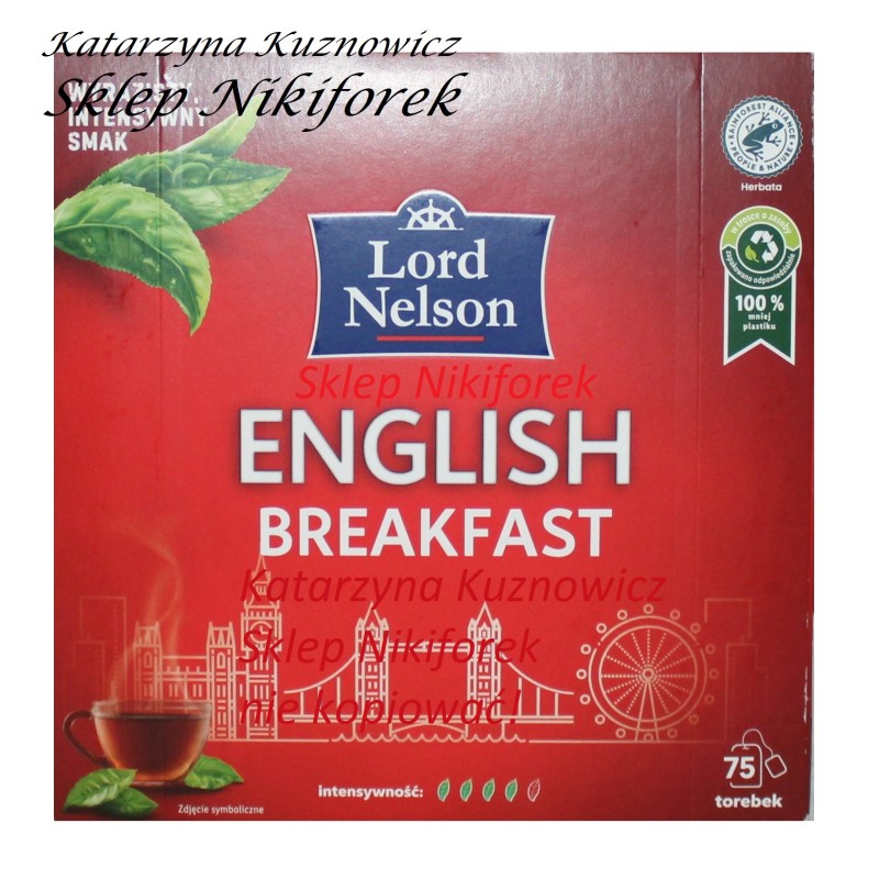 Lord Nelson herbata czarna English Breakfast 75 t.