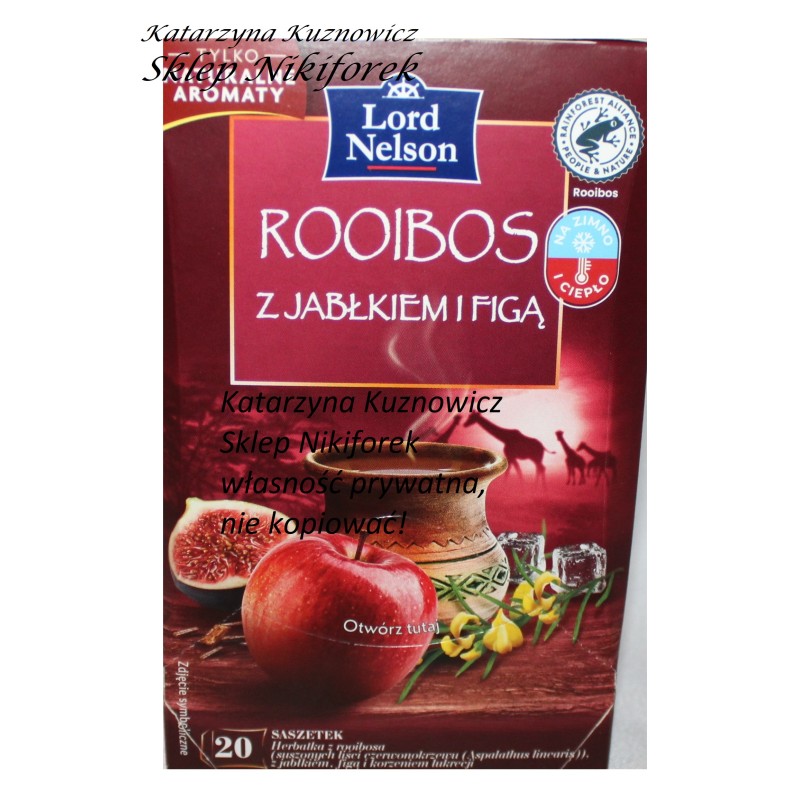 Lord Nelson herbata rooibos jabłkowa z figą 20 t.