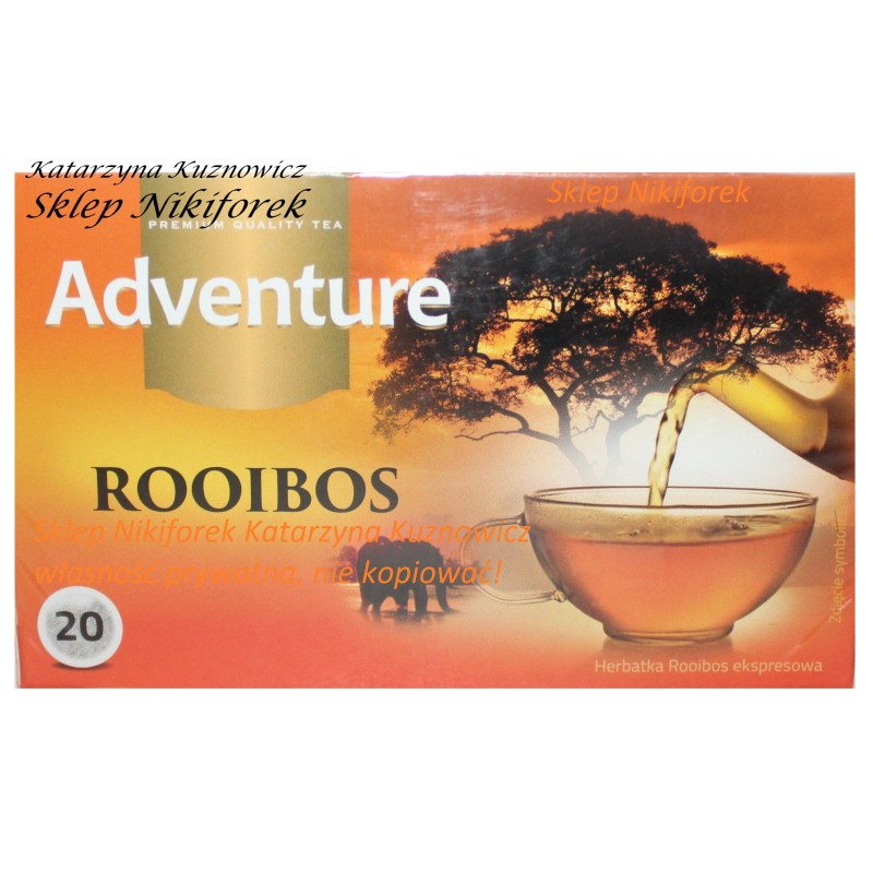Adventure herbata rooibos klasyczna naturalna 20t.