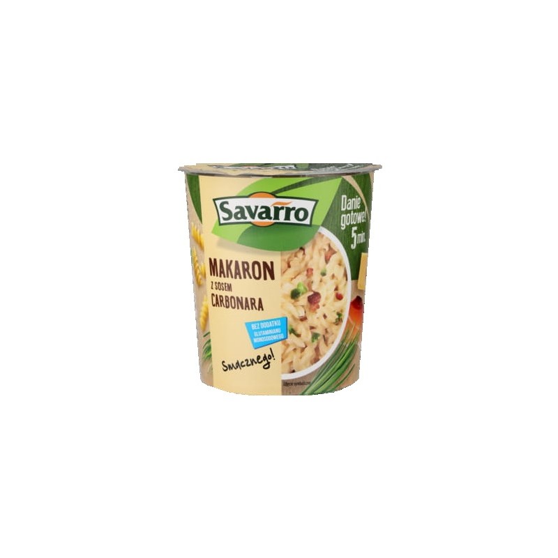 Savarro makaron z sosem carbonara 56g