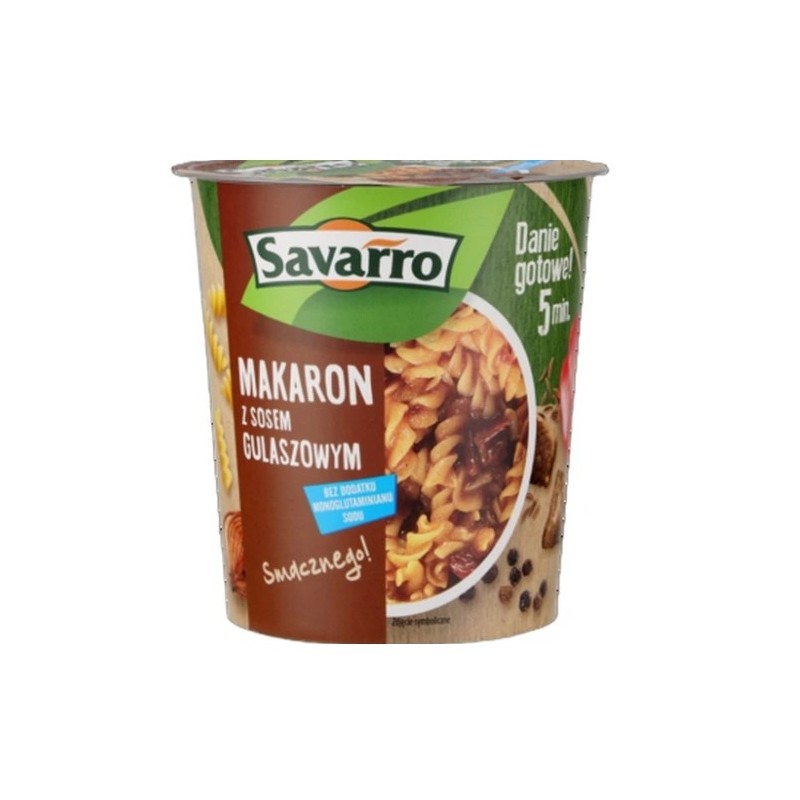 Savarro makaron z sosem gulaszowym 56g