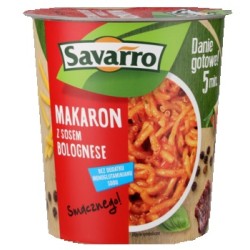 Savarro makaron z sosem...
