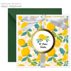 Kartka na ślub w owoce...