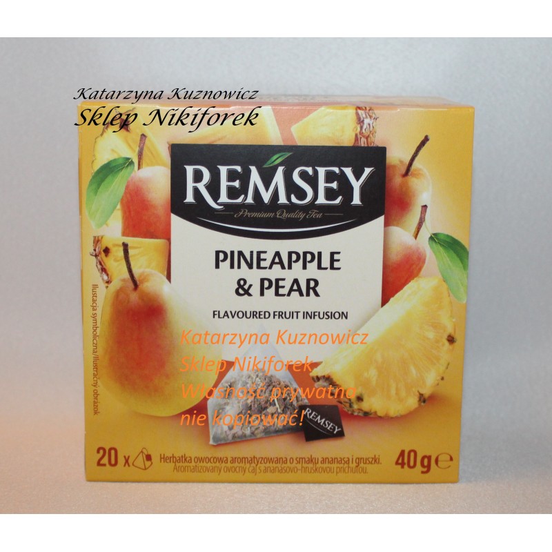 Remsey herbata owocowa ananas i gruszka pineapple & pear20 t.