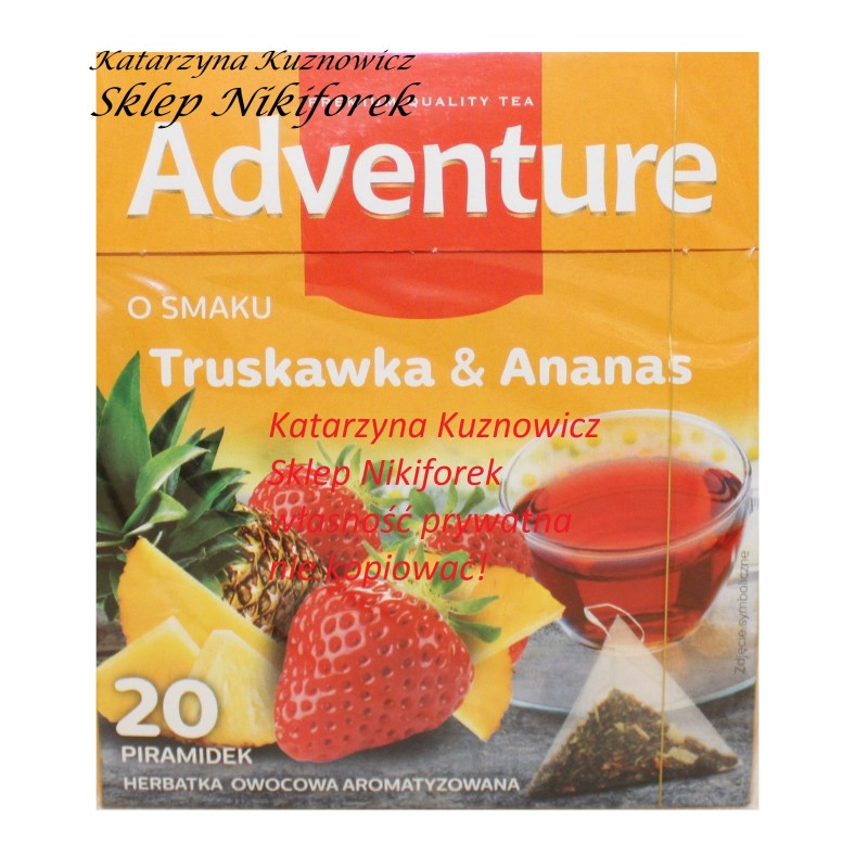 Adventure herbata owocowa truskawka & ananas 20t.