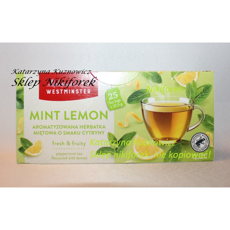 Westminster herbata ziołowa mięta cytryna mint lemon 25 t.