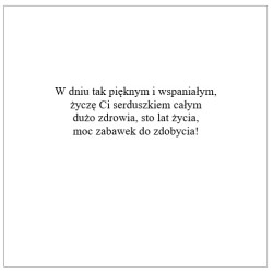 Kartka na urodziny roczek dla dziecka brązowy miś misio