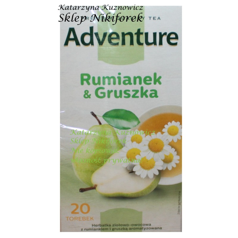 Adventure herbata ziołowa rumianek i gruszka 20t.
