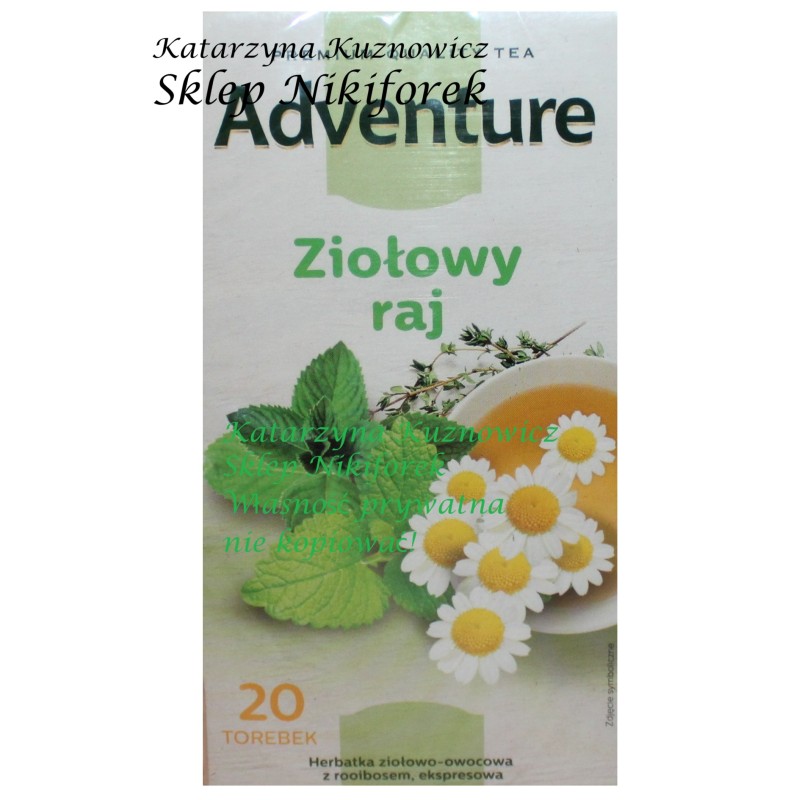 Adventure herbata ziołowa ziołowy raj 20t.