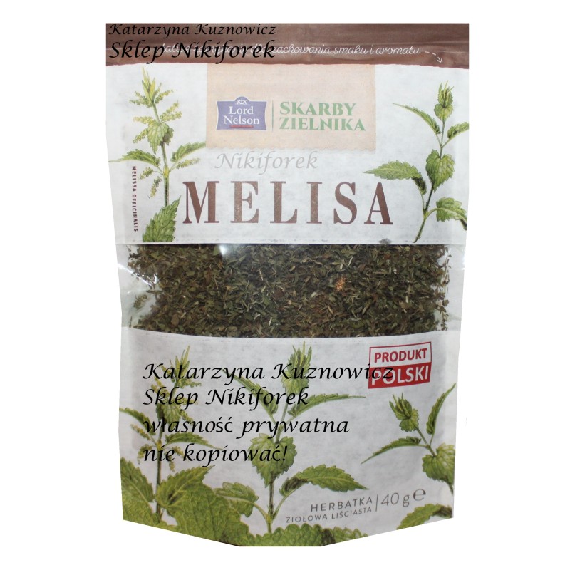 Lord Nelson herbata ziołowa skarby zielnika melisa liściasta 40g