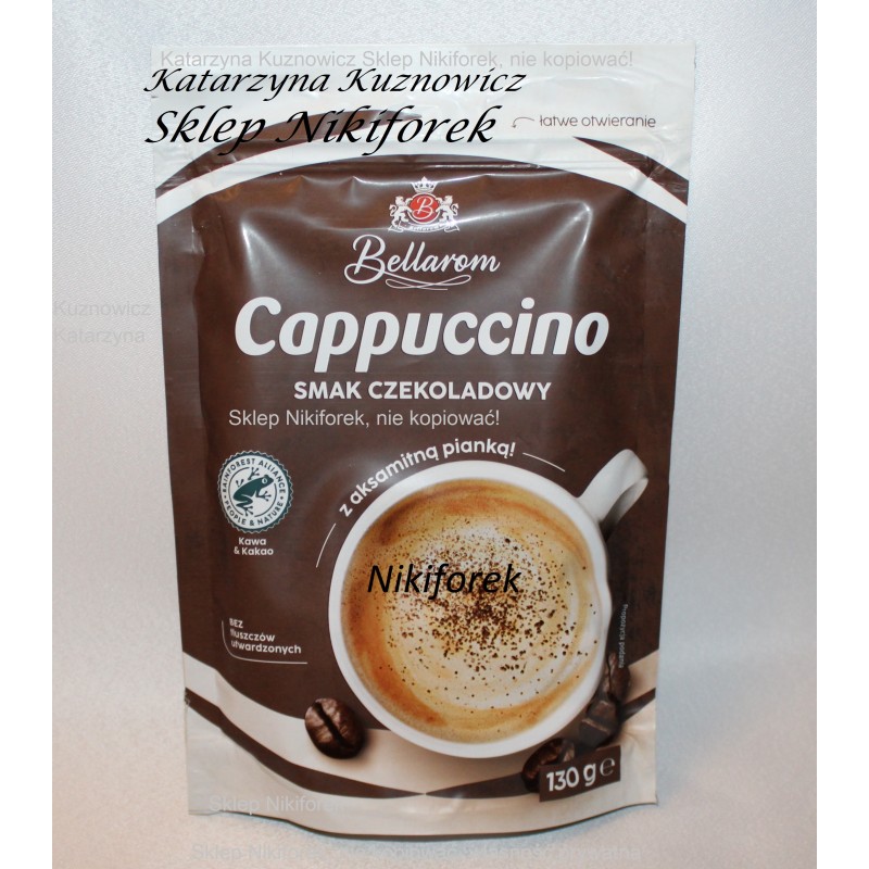 Bellarom kawa cappuccino czekoladowa z aksamitną pianką 130g