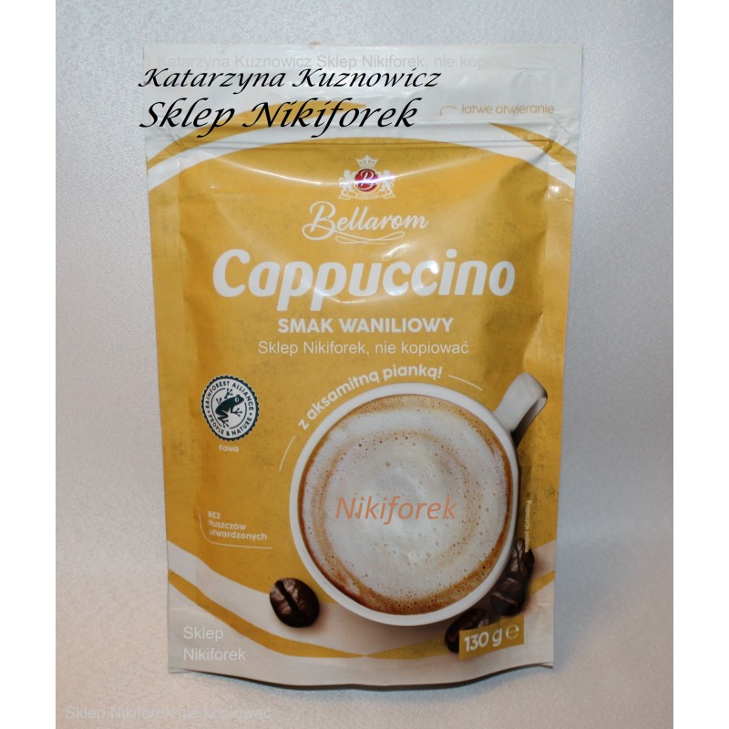 Bellarom kawa cappuccino waniliowa z aksamitną pianką 130g