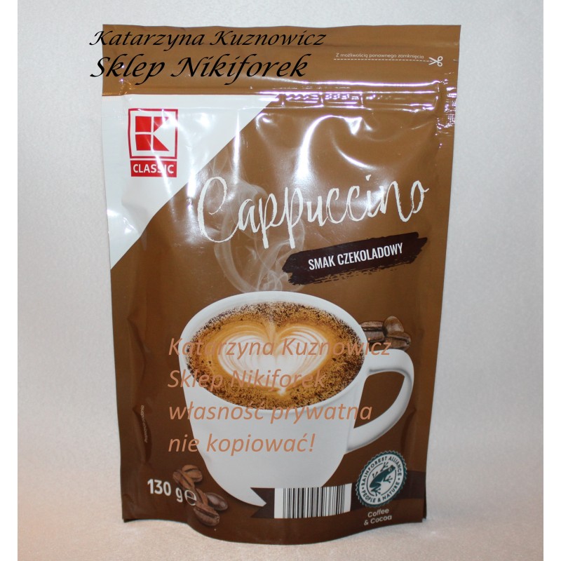 Kaufland kawa cappuccino czekoladowa K-classic 130g