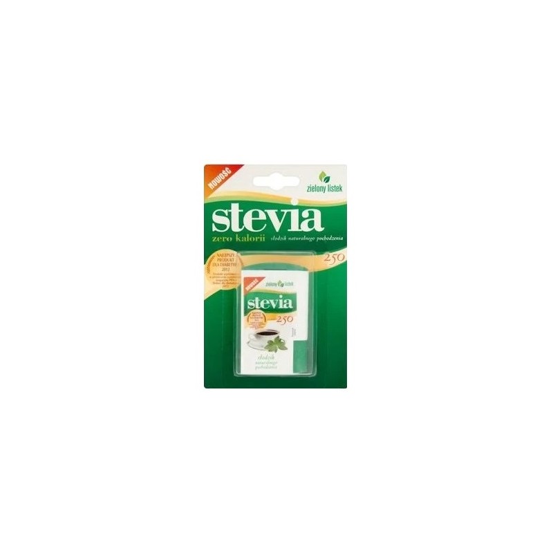 Stevia zielony listek słodzik zero kalorii stewia 250 tabletek