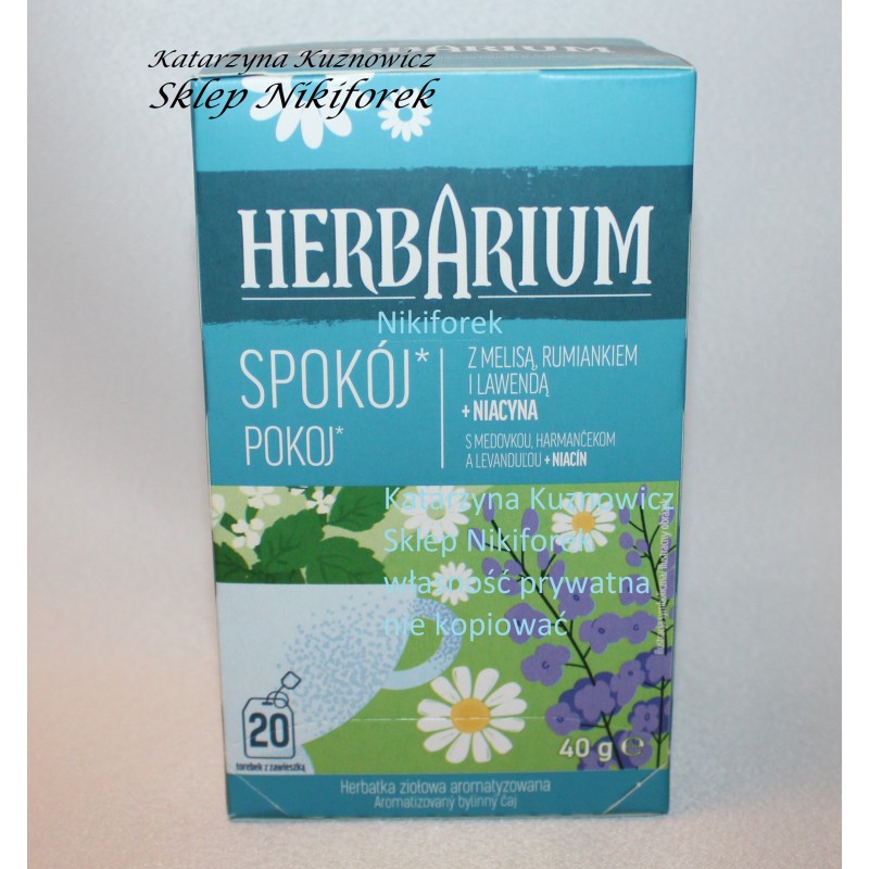 Herbarium herbata ziołowa Spokój 20t. melisa fiołek lawenda niacyna