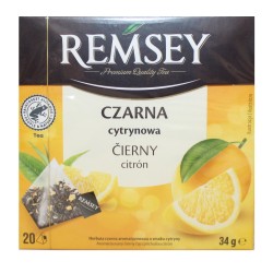 Remsey herbata czarna z cytryną lemon cytrynowa 20 t.