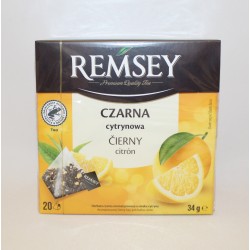 Remsey herbata czarna z cytryną lemon cytrynowa 20 t.