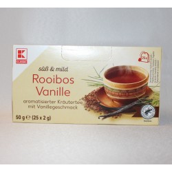 Kaufland herbata rooibos waniliowa K-classic 25 t.