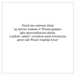 Kartka na ślub w kwiaty wzór kaszubski haft niebieska folk ślubna