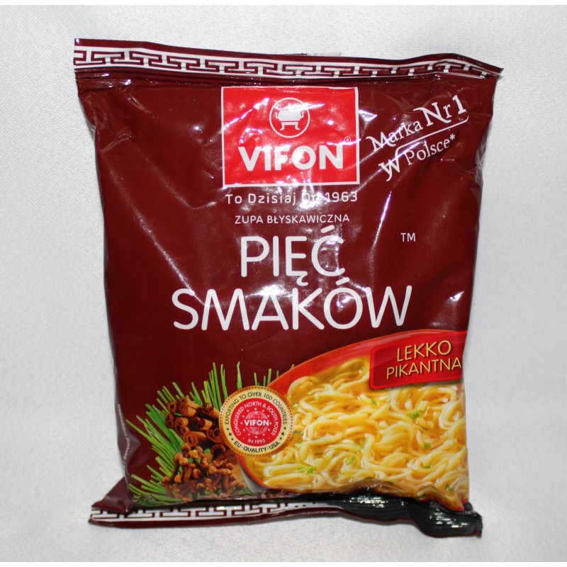 Zupa Vifon pięć smaków lekko pikantna