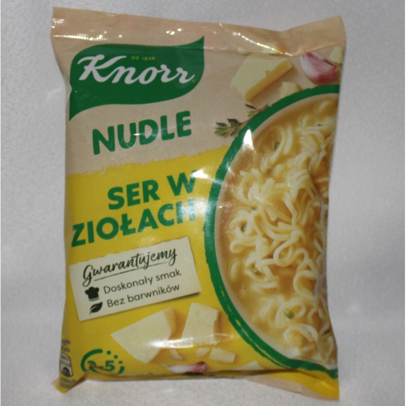 Zupa Knorr Nudle ser w ziołach